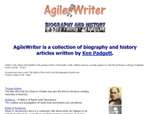 Tablet Screenshot of agilewriter.com